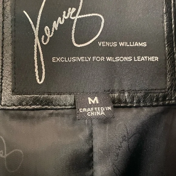 Venus Williams long leather coat. - Picture 2 of 9